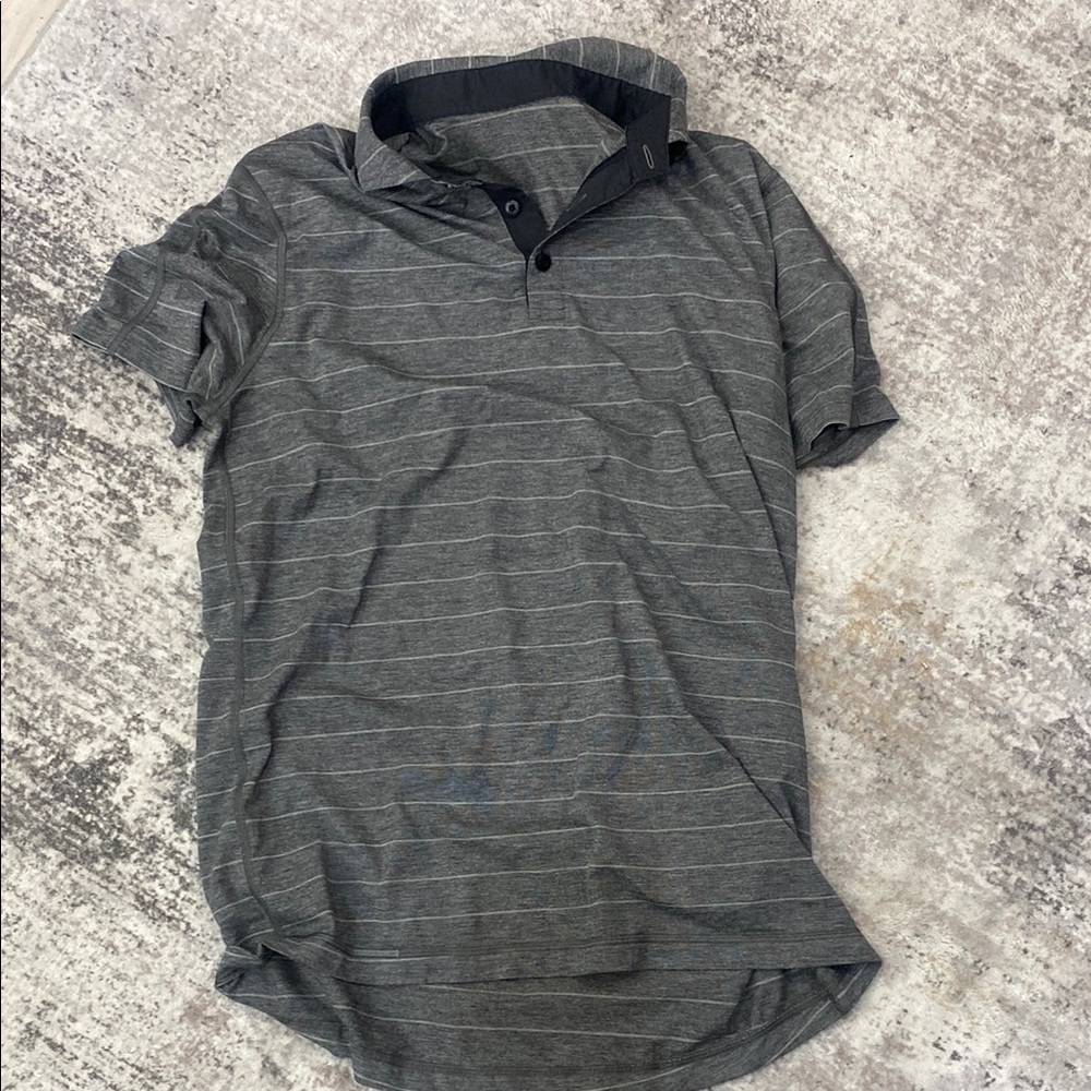 Men's Gray Striped Polo lululemon